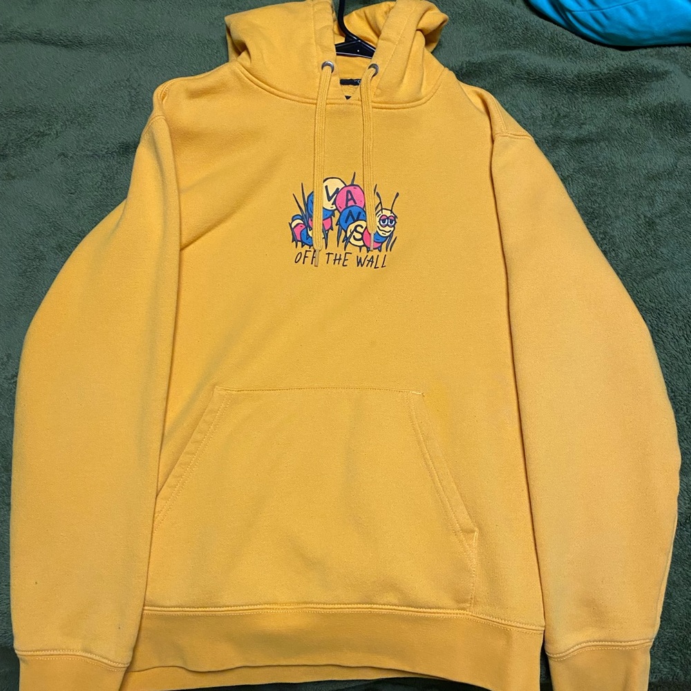 Vans yellow caterpillar hoodie. Mens small, used
